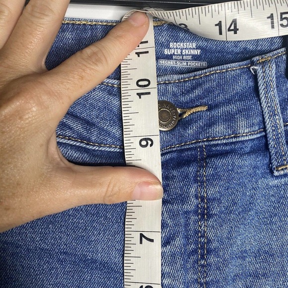 Old Navy Jeans Womens Size 8 Rockstar Super Skinny High Rise Denim Stretch - Picture 9 of 10